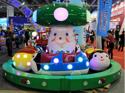 Ladybug theme park ride for children