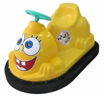 Cartoon kids bumper cars