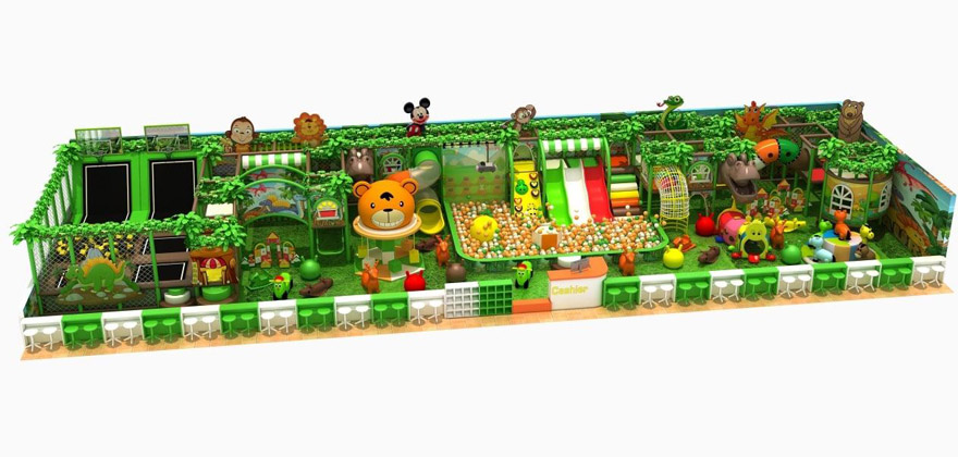 3D Проект Beston Игровой Лабиринт И Батутные Комплексы 350 М² в Узбекистане