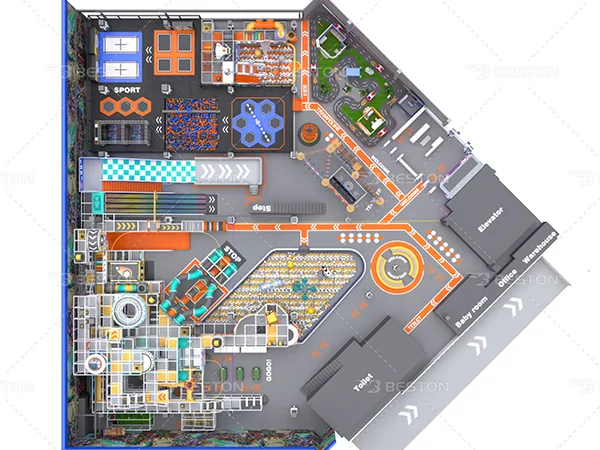 2400 м² детский игровой центр в Казахстане