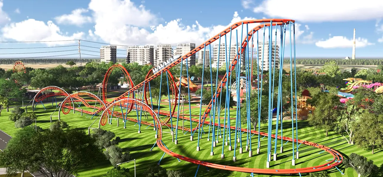 3D дизайн русской горки «Улан» в парке Евразия от BestonRides 