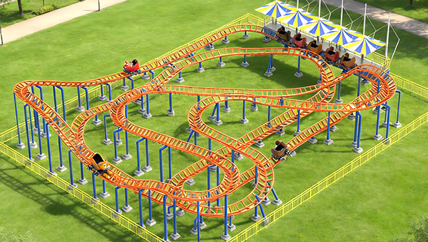 Рельсовой аттркцион в форме мыши